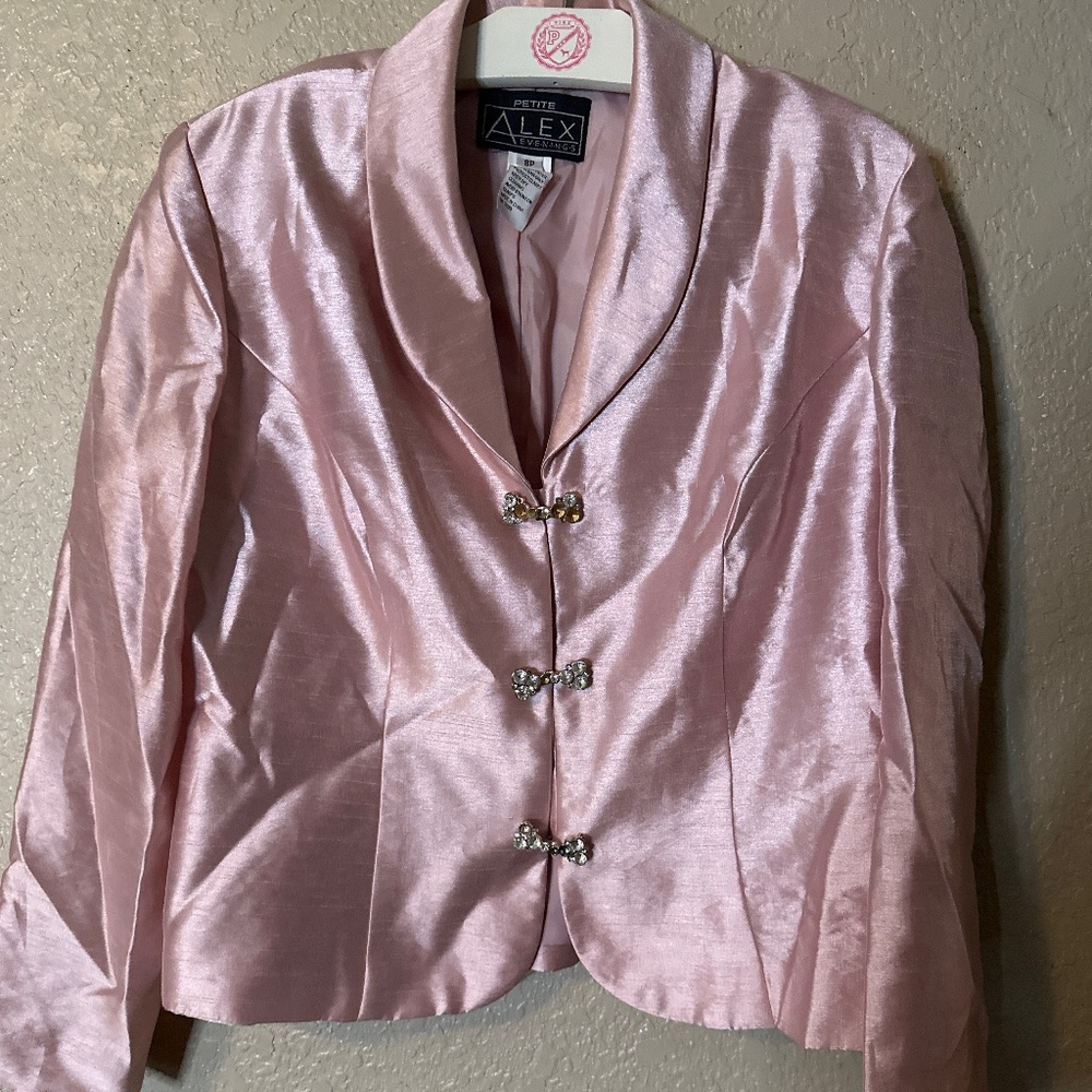 Petite  pink Alex evening blazer